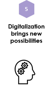 Digitalization brings new possibilities